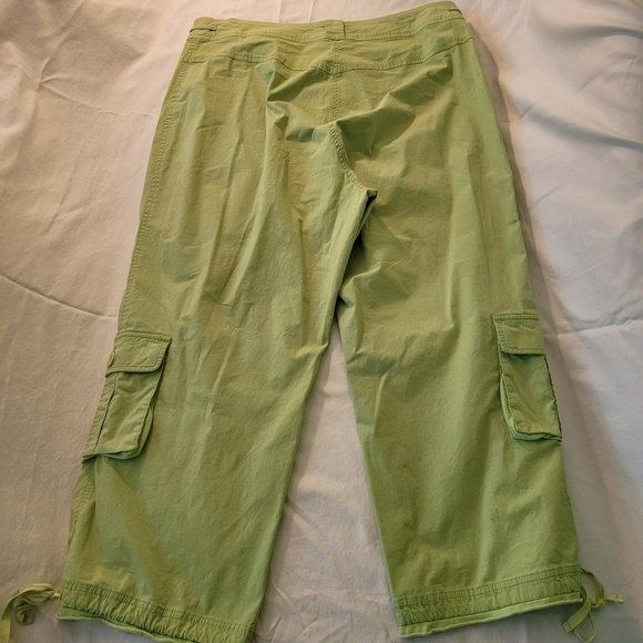 Cotton Ginny Vintage 2 Piece Retro Lime Green Zip Vest (S) and Ankle Pants (14) - Picture 10 of 13